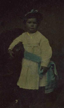 Ella Allard child - tintype