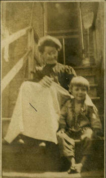 Ella Allard Collins and son Frank W Collins