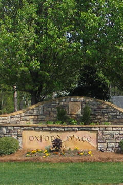 Oxford Place Entrance Sign