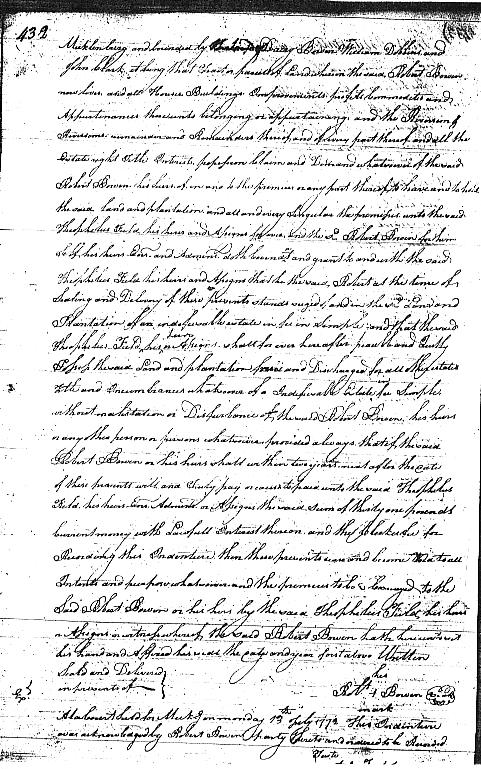 Robert Bowen Deed page 2