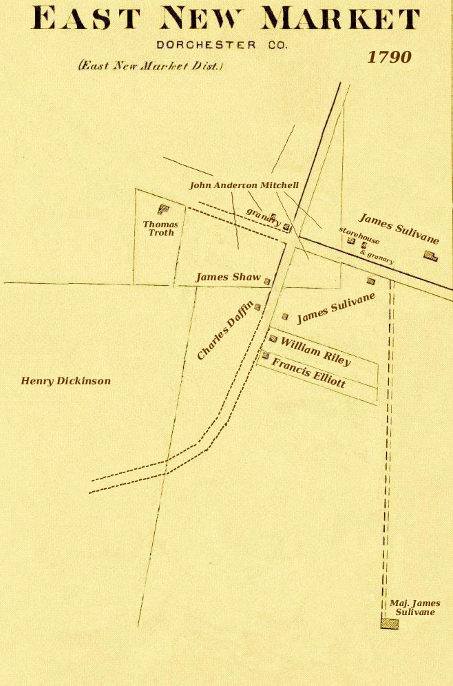 1790 Conceptual Map of East New Market