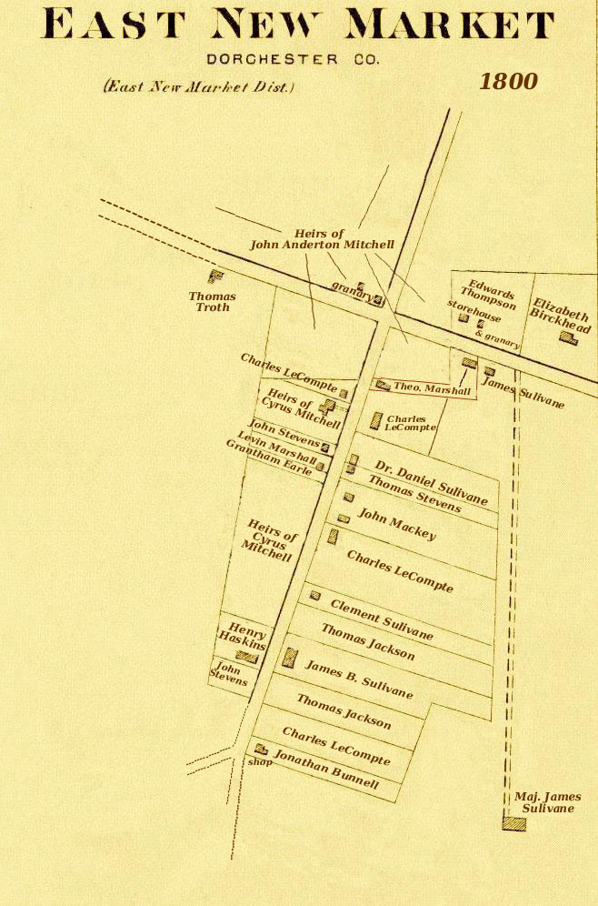1800 Conceptual Map of East New Market