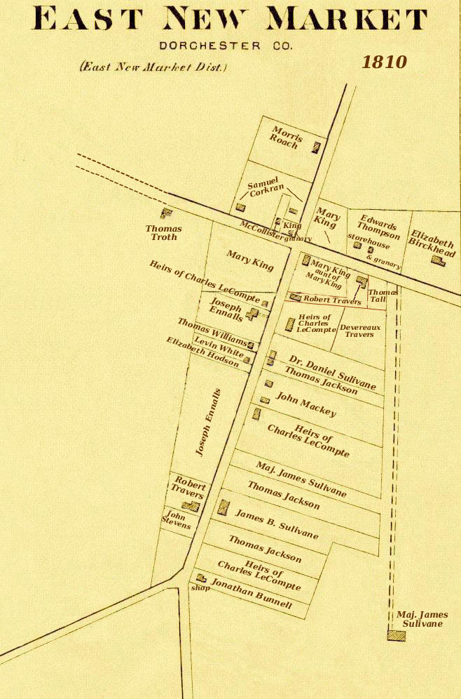 1810 Conceptual Map of East New Market