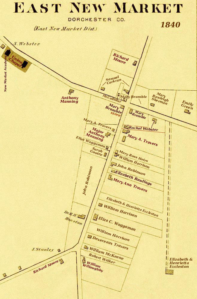 1840 Map of East New Market