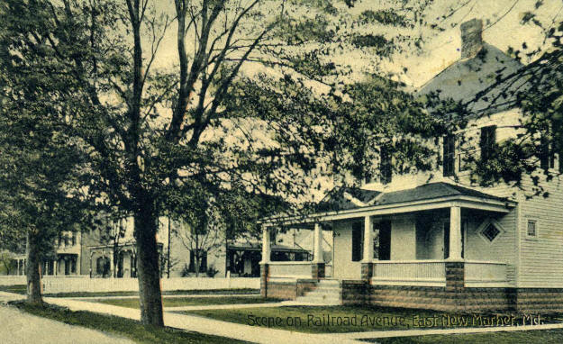 Scene of Railroad Avenue, East New Market, Md.